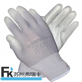 SF0718 產品名稱：7 PU手套(灰色掌浸)